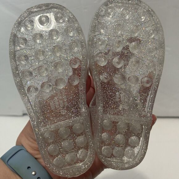 Bundle Toddler Girls Shoes Size 6C Crocs Sandals Jellies Spring Summer Pink - Picture 10 of 13